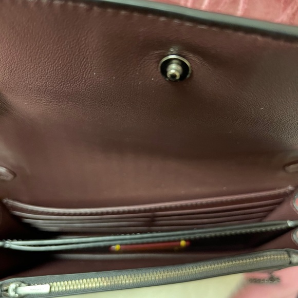 Coach Callie Foldover Chain Clutch | Graphite Mult - Picture 4 of 12